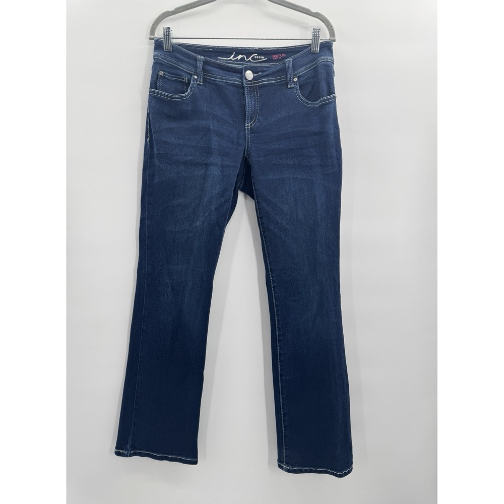 VTG 90s Y2K Denim Boot Leg Jeans 4 Low Rise Curvy Retro Western Button Back Flap